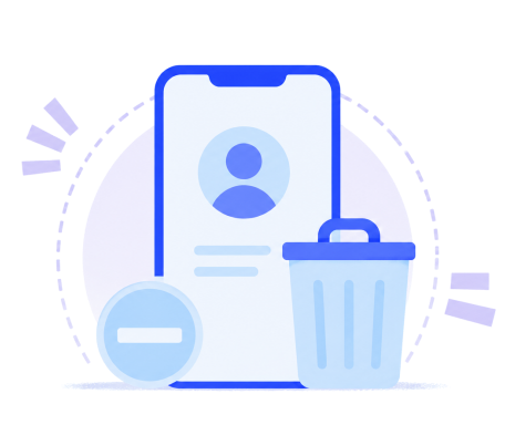Delete account illustration