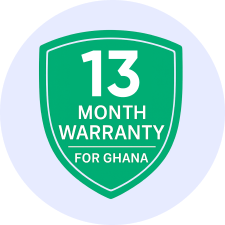 13 month warranty for Ghana
